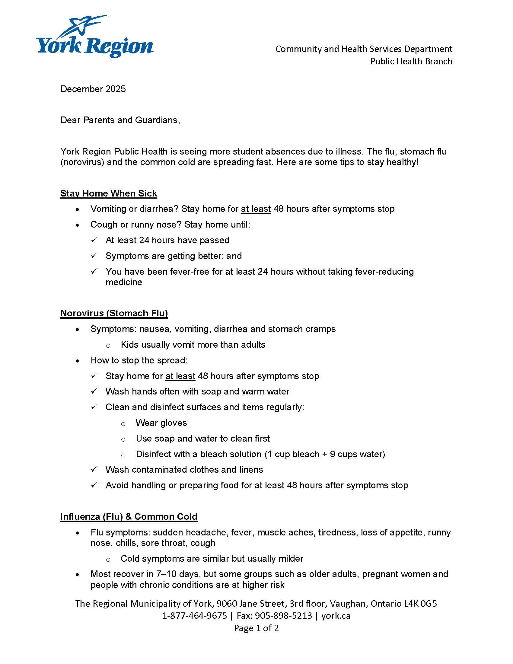 Increased Student Absenteeism YRPH page 1 